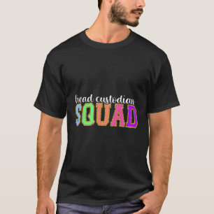 Camiseta Jefe Custodio Squad De Vuelta Al Proveedor De Trab