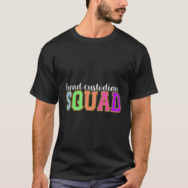 Camiseta Jefe Custodio Squad De Vuelta Al Proveedor De Trab (Anverso)