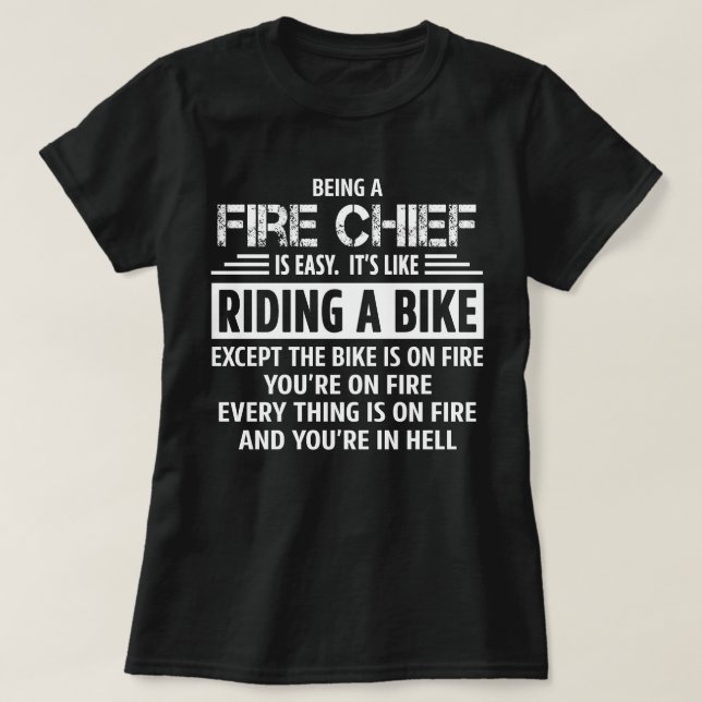 Camiseta Jefe de bomberos (Diseño del anverso)