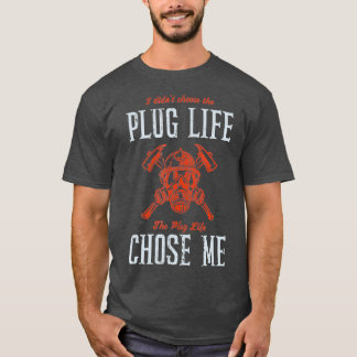 Camiseta Jefe de bomberos voluntario de bomberos "Plug Life