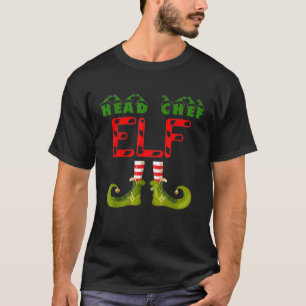 Camiseta Jefe de Chef Elf Funny Group Matemática Familia Ch
