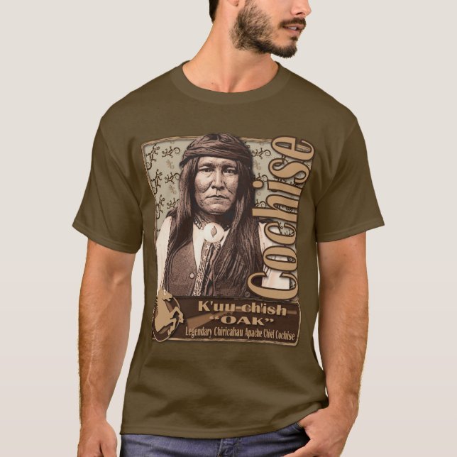 Camiseta Jefe de Cochise Chiricahua apache (Anverso)