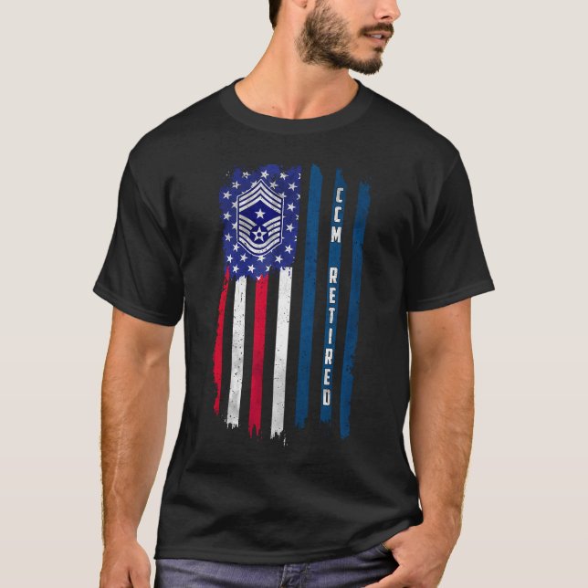 Camiseta Jefe de comando E-9 retirado sargento mayor Rank A (Anverso)
