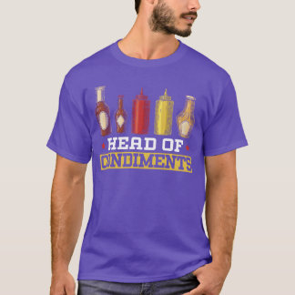 Camiseta Jefe de Condimentos Amante de la Comida Mostaza Ma