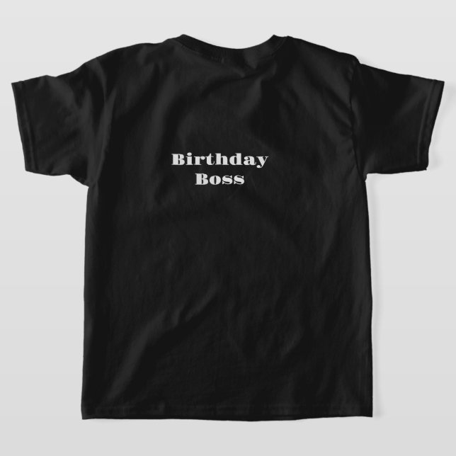 Camiseta Jefe de Cumpleaños (Distribución Reverso )