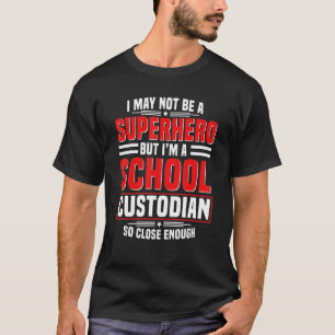 Camiseta Jefe de custodia escolar Janitor Caretaker Guardia