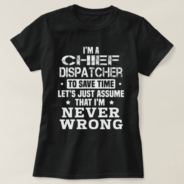 Camiseta Jefe de Dispatcher (Diseño del anverso)