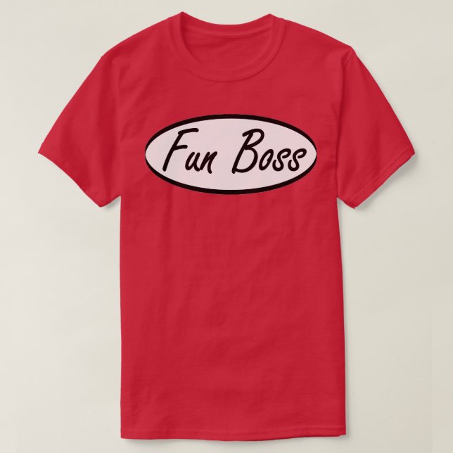Camiseta jefe de diversión (Diseño del anverso)