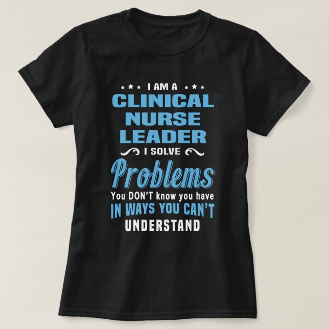 Camiseta Jefe de enfermería clínica (Diseño del anverso)