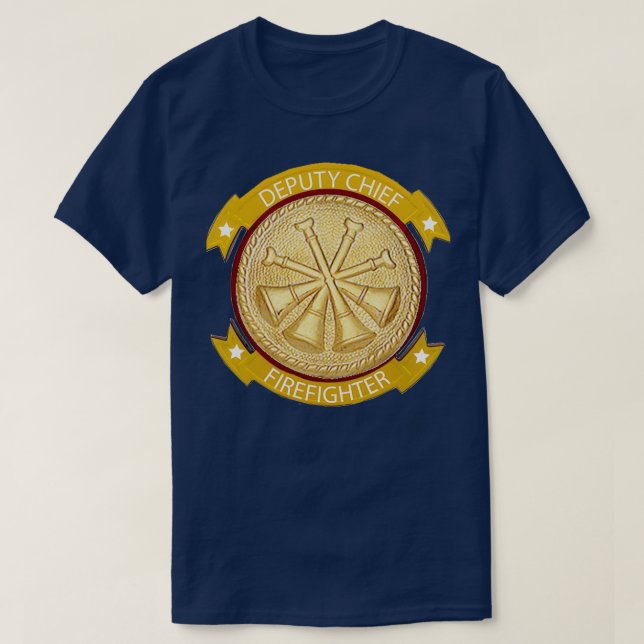 CAMISETA JEFE DE FUEGO ADJUNTO CHIEF FIREFIGHTER GOLD MEDAL (Diseño del anverso)