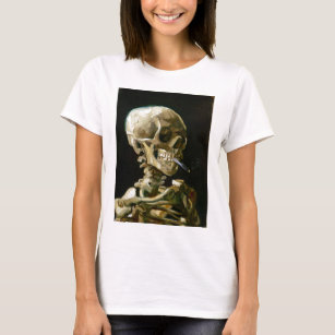 Camiseta Jefe de Gogh de un esqueleto con un cigarrillo