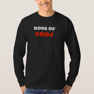 Camiseta Jefe De Groj Gracioso Garaje Groj Humor Jefe
