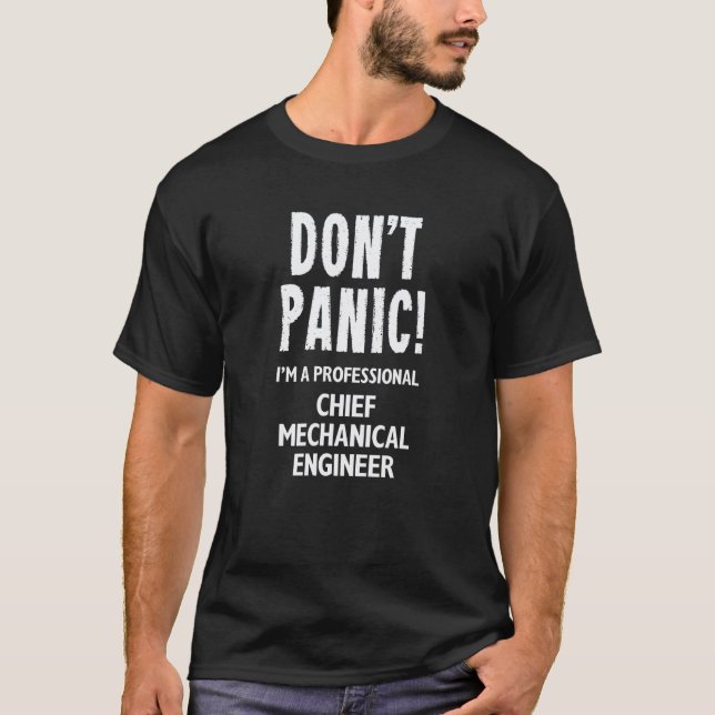 Camiseta Jefe de Ingenieros Mecánicos de Garaje (Anverso)