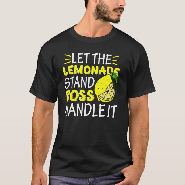Camiseta Jefe de Jugo de Limón Dejar La Mano Del Jefe De La (Anverso)