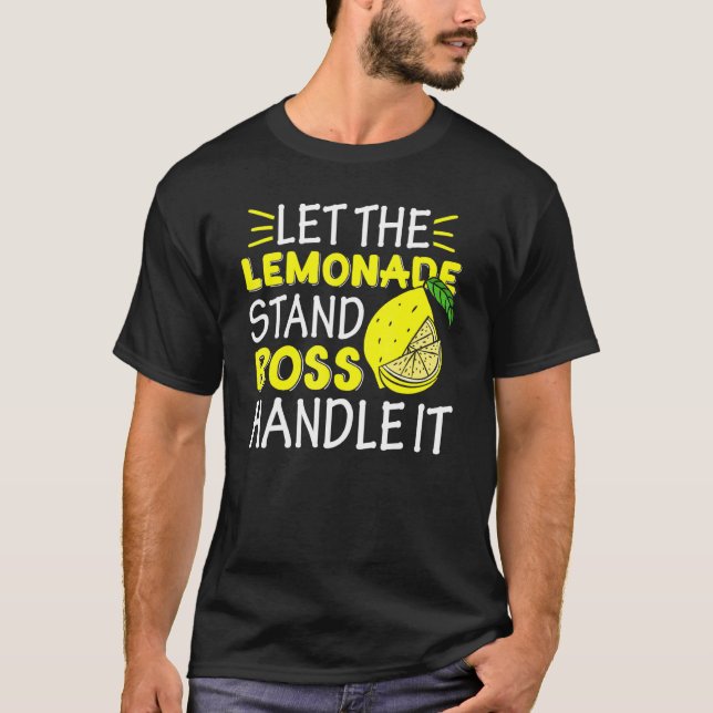 Camiseta Jefe de Jugo de Limón Dejar La Mano Del Jefe De La (Anverso)