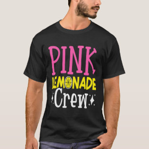 Camiseta Jefe de jugo de limón rosa de la tripulación de Le