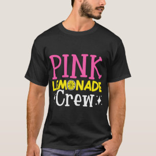 Camiseta Jefe de jugo de limón rosa de la tripulación de Le