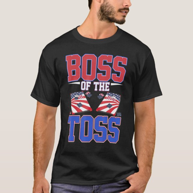 Camiseta Jefe De La Graciosidad De Toss Cornhole (Anverso)