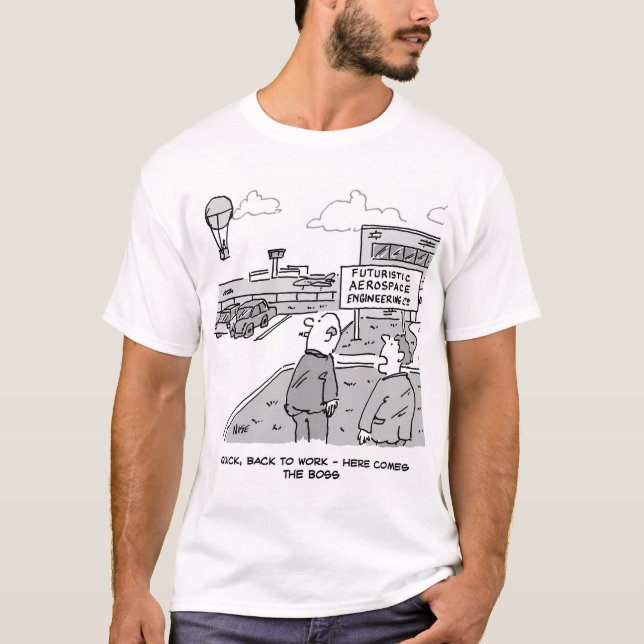 Camiseta Jefe de la industria aeroespacial viaja por globo  (Anverso)