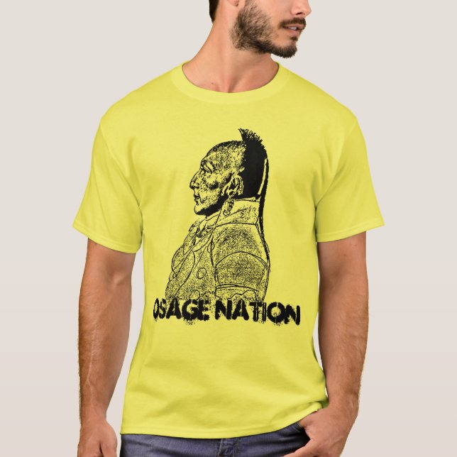 Camiseta Jefe de la pequeña nación de Osages - de Osage (Anverso)