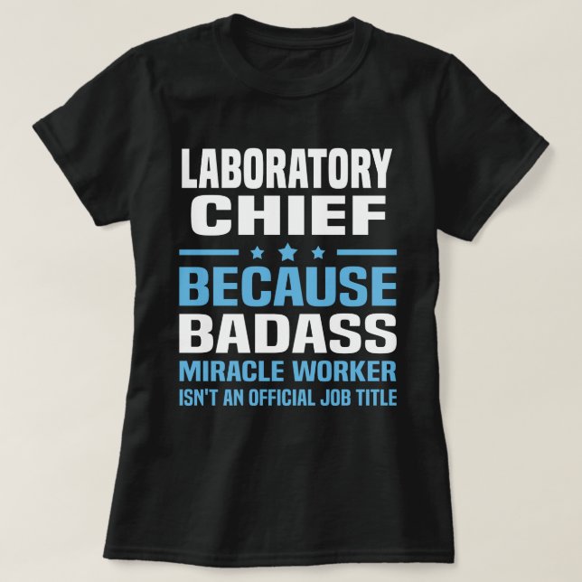 Camiseta Jefe de Laboratorio (Diseño del anverso)