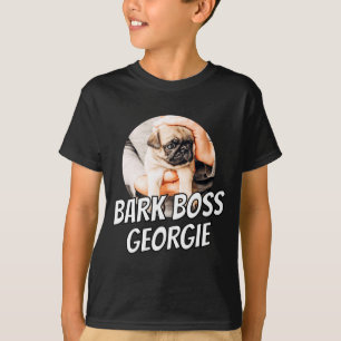 Camiseta Jefe de Ladrido Mascota Perro Foto Moderno Simple