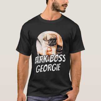 Camiseta Jefe de Ladrido Mascota Perro Foto Moderno Simple