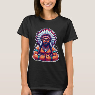 Camiseta Jefe de los músculos de flexión de la India fanáti