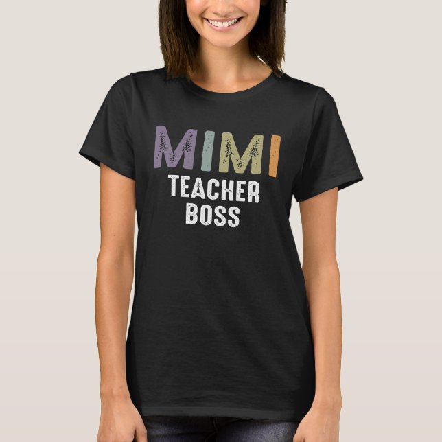 Camiseta Jefe de Maestra Mimi - Abuela Mami (Anverso)