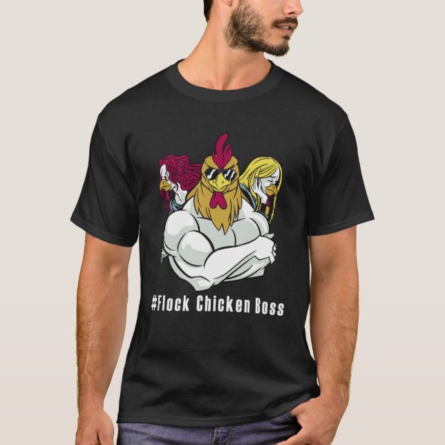 Camiseta Jefe de manada de pollos divertido (Anverso)