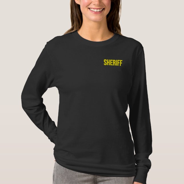 Camiseta Jefe de policía de policía adjunto de uniforme de  (Anverso)