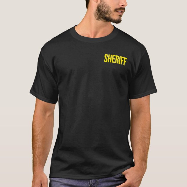Camiseta Jefe de policía de policía adjunto de uniforme de  (Anverso)