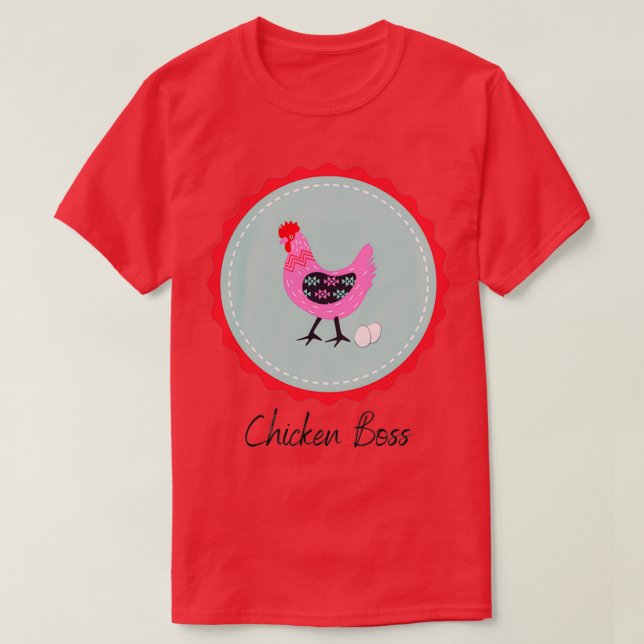 Camiseta Jefe de pollo  (Diseño del anverso)