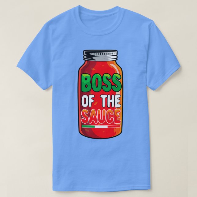 Camiseta Jefe de Sauce italiano para los hombres Divertido  (Diseño del anverso)