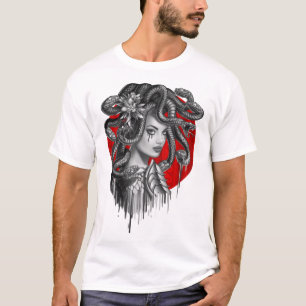 Camiseta Jefe de serpiente Chica Medusa