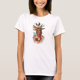 Camiseta Jefe de Siux del Blackfoot: Muchos cuernos