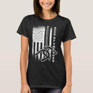 Camiseta Jefe de Toss Horseshoe Pitching American USA F