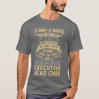 Camiseta Jefe Ejecutivo Chef Para Siempre El Título Trabajo