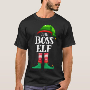 Camiseta Jefe Elf Navidades familiares coincidentes Pajama