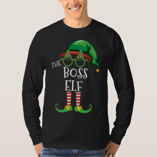 Camiseta Jefe Elf Navidades Matanza Fiesta Pjs Familia Outf