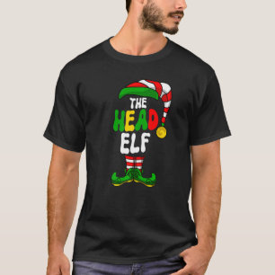 Camiseta Jefe Elf Pajama Grupo de Navidades Holiday G