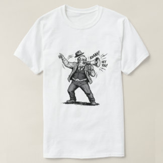 Camiseta Jefe Enojado Megáfono Hey Tú Gráfico Cómic Retro