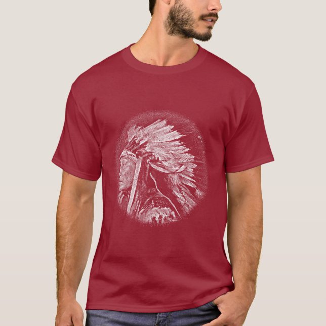 Camiseta Jefe indio de Lakota (Anverso)