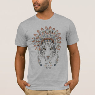 Camiseta Jefe indio del nativo americano del tigre