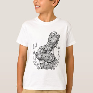 Camiseta Jefe inspirado del conejo en guirnalda