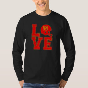 Camiseta Jefe Love Kansas City Football Pajamas Qu Erback