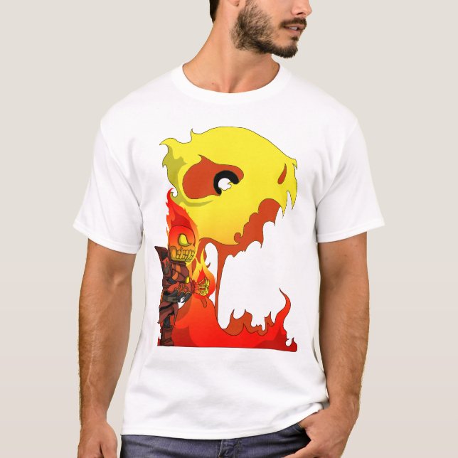 Camiseta Jefe militar esquelético - Chibi - ataque 1 #3 (Anverso)