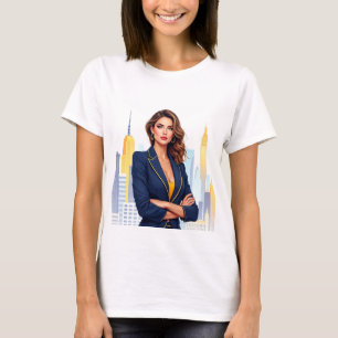 Camiseta Jefe Mujer CEO Ciudad Silueta Empowerme