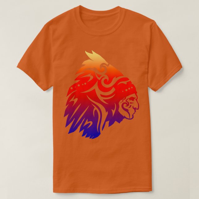 Camiseta jefe nativo americano (2) (Diseño del anverso)