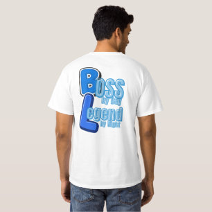 Camiseta Jefe por día Leyenda por la noche – Cita divertida